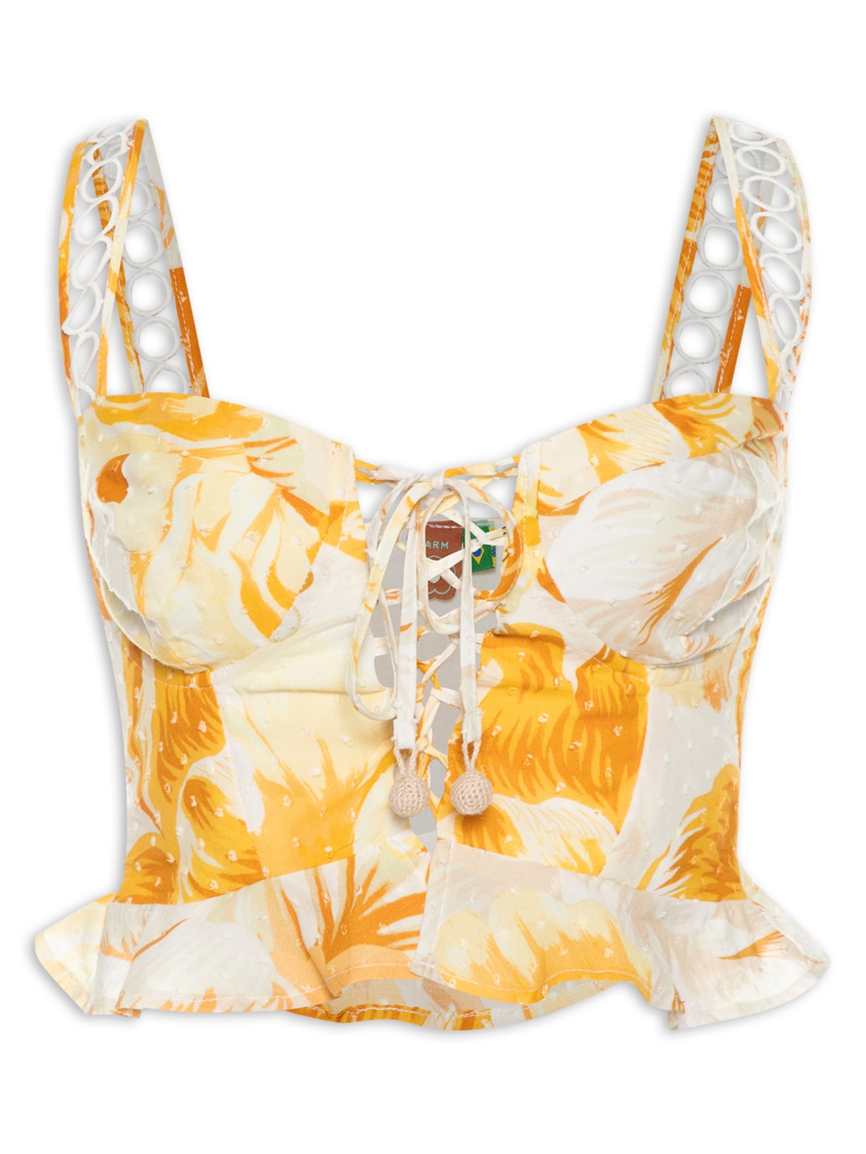 Blusa Feminina Chita Azulejo - Branco