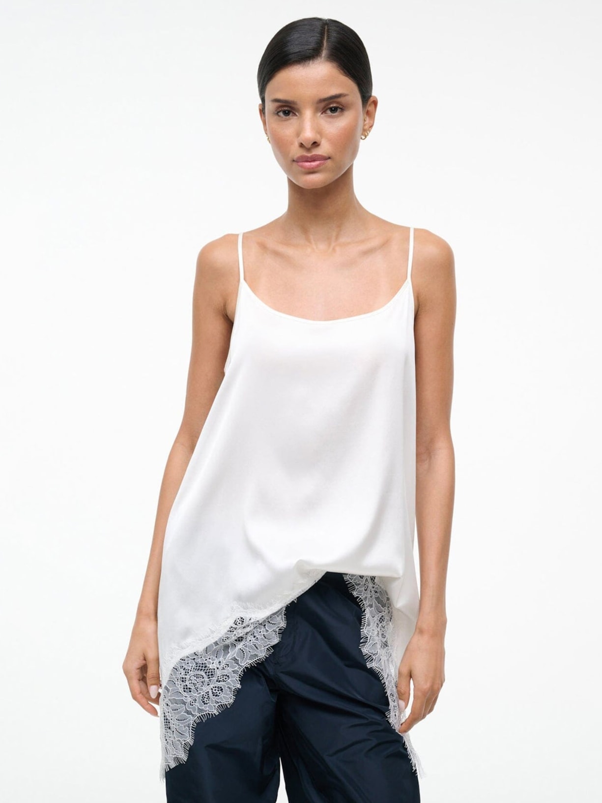 Blusa Feminina Chloe Silk Cami Branco Staud