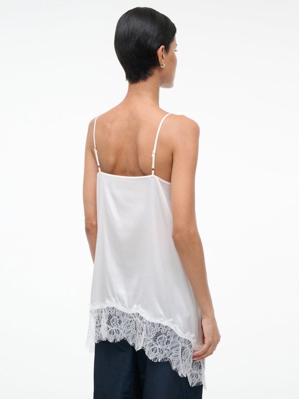 Blusa Feminina Chloe Silk Cami Branco Staud