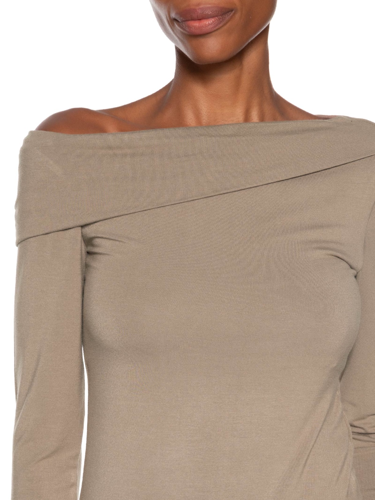 Blusa Feminina Clara Off Shoulder Marrom Levi's