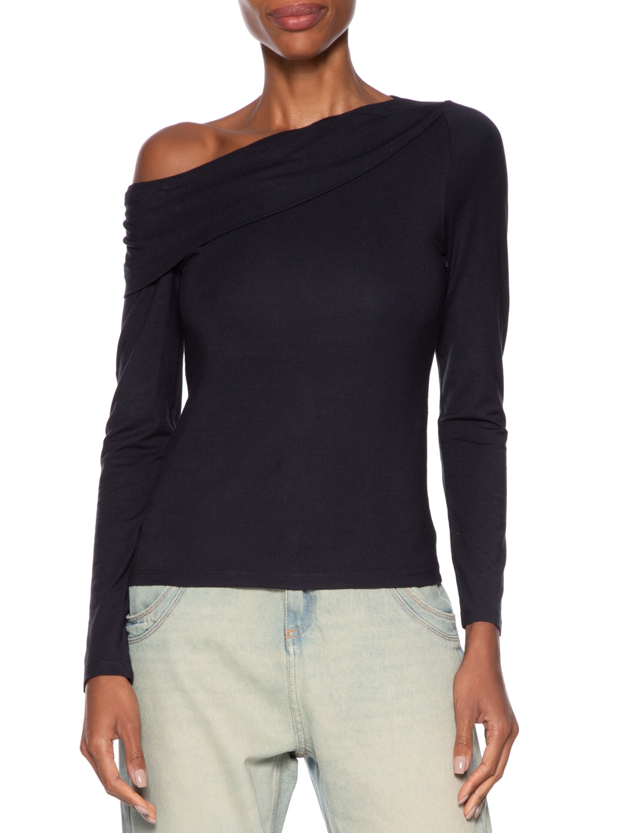 Blusa Feminina Clara Off The Shoulder Preto Levi's