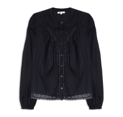 Blusa Feminina Cleo - Preto