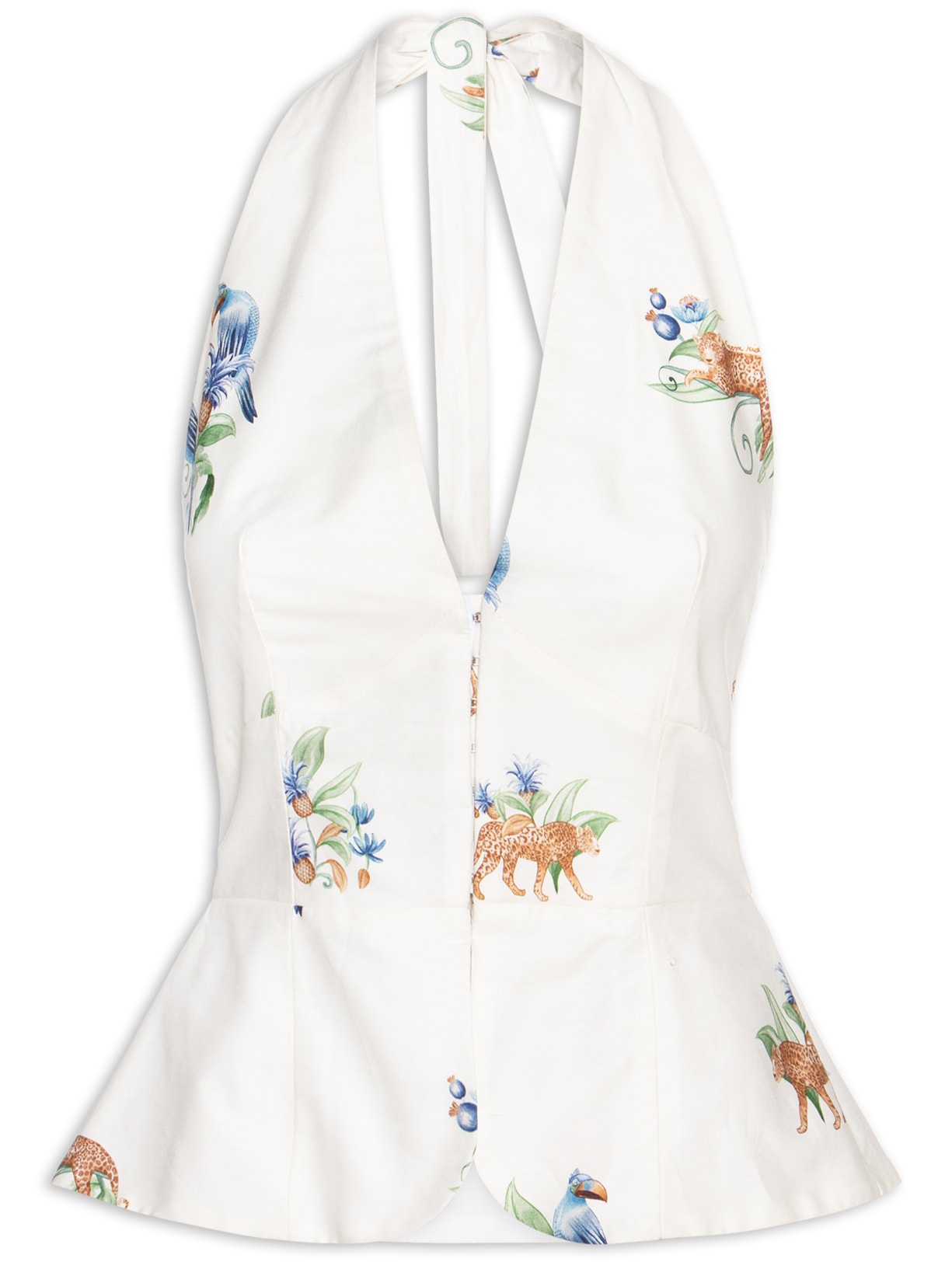 Blusa Feminina Colete Aninha - Branco