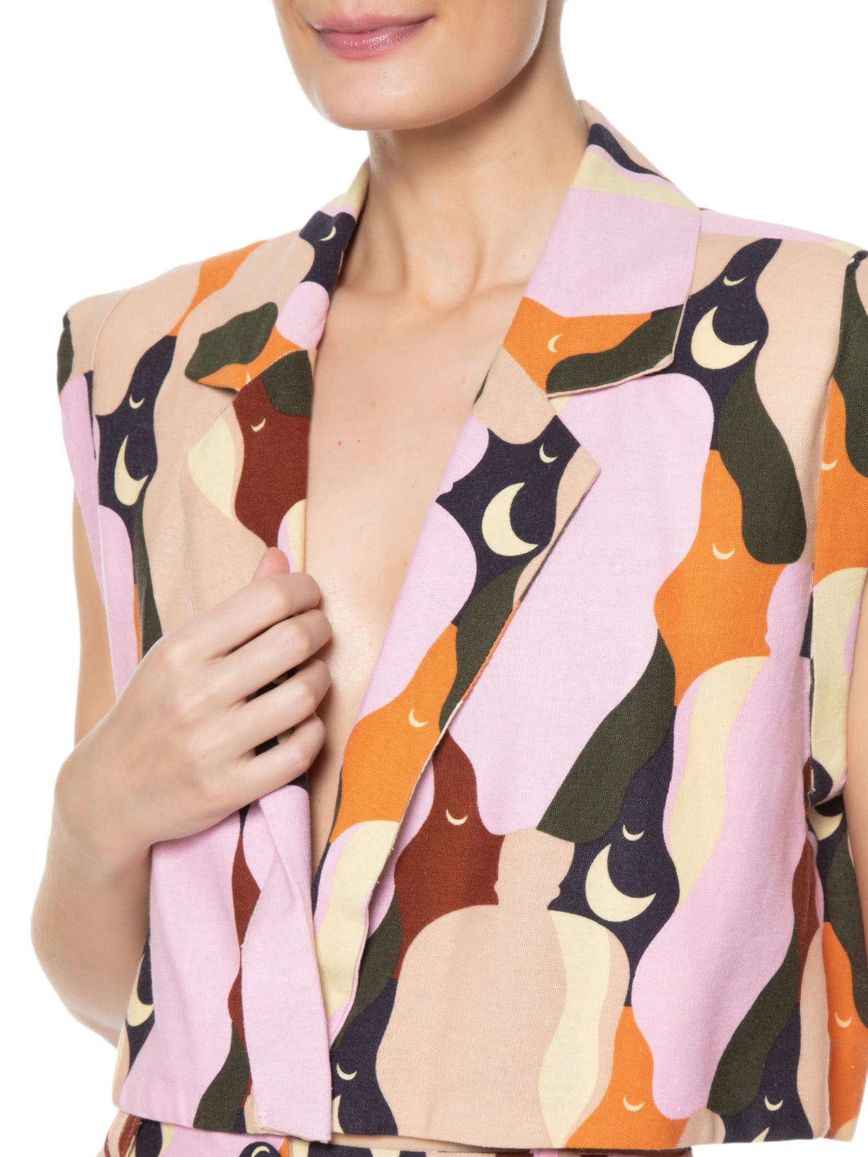 Blusa Feminina Colete Beijo Rosa Farm