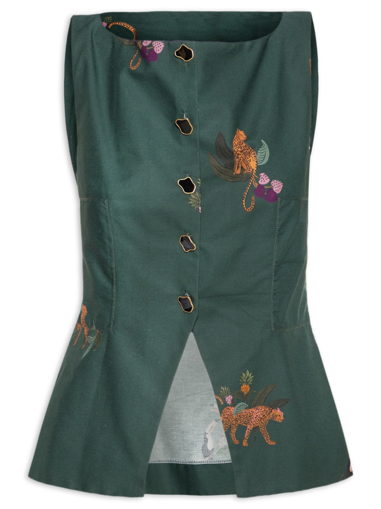 Blusa Feminina Colete Florestinha - Verde