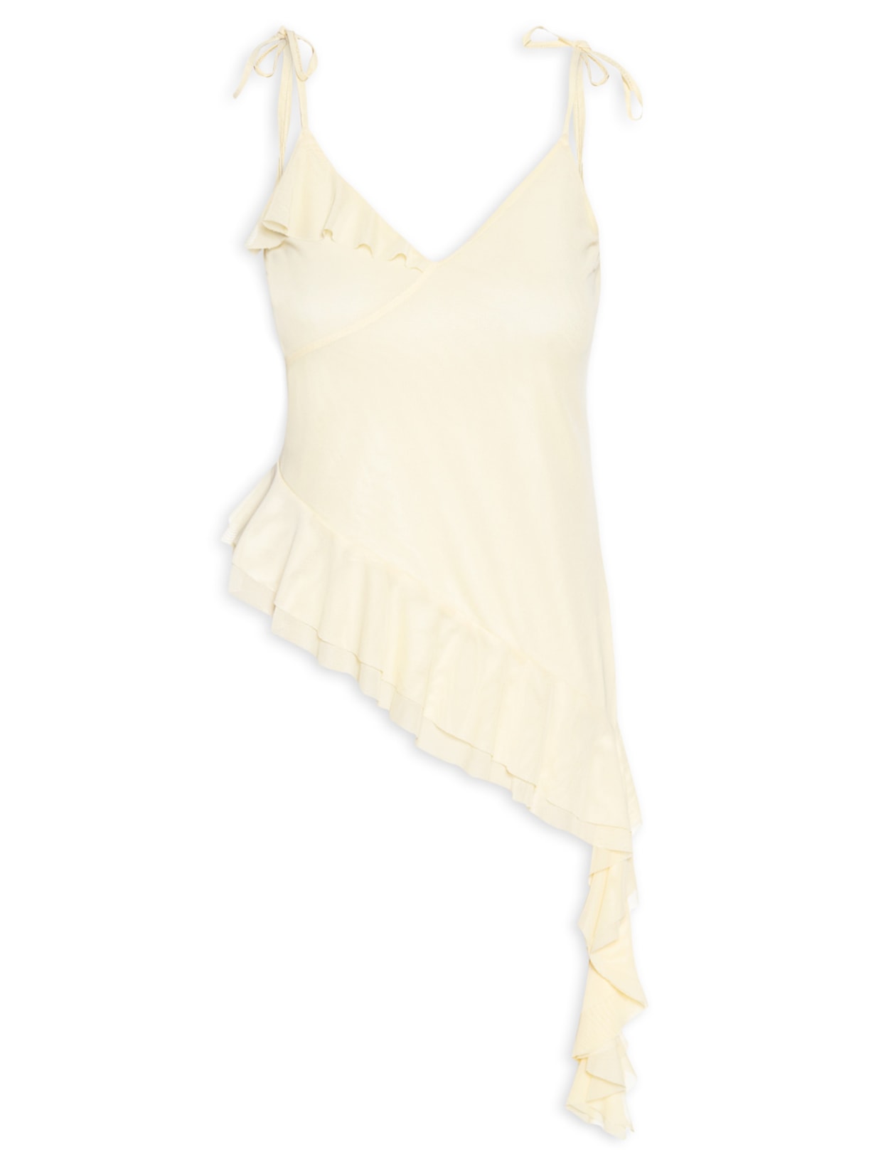 Blusa Feminina Com Babados - Amarelo