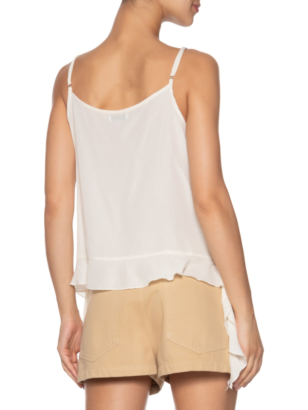 Blusa Feminina Com Babados  Off White Market 33