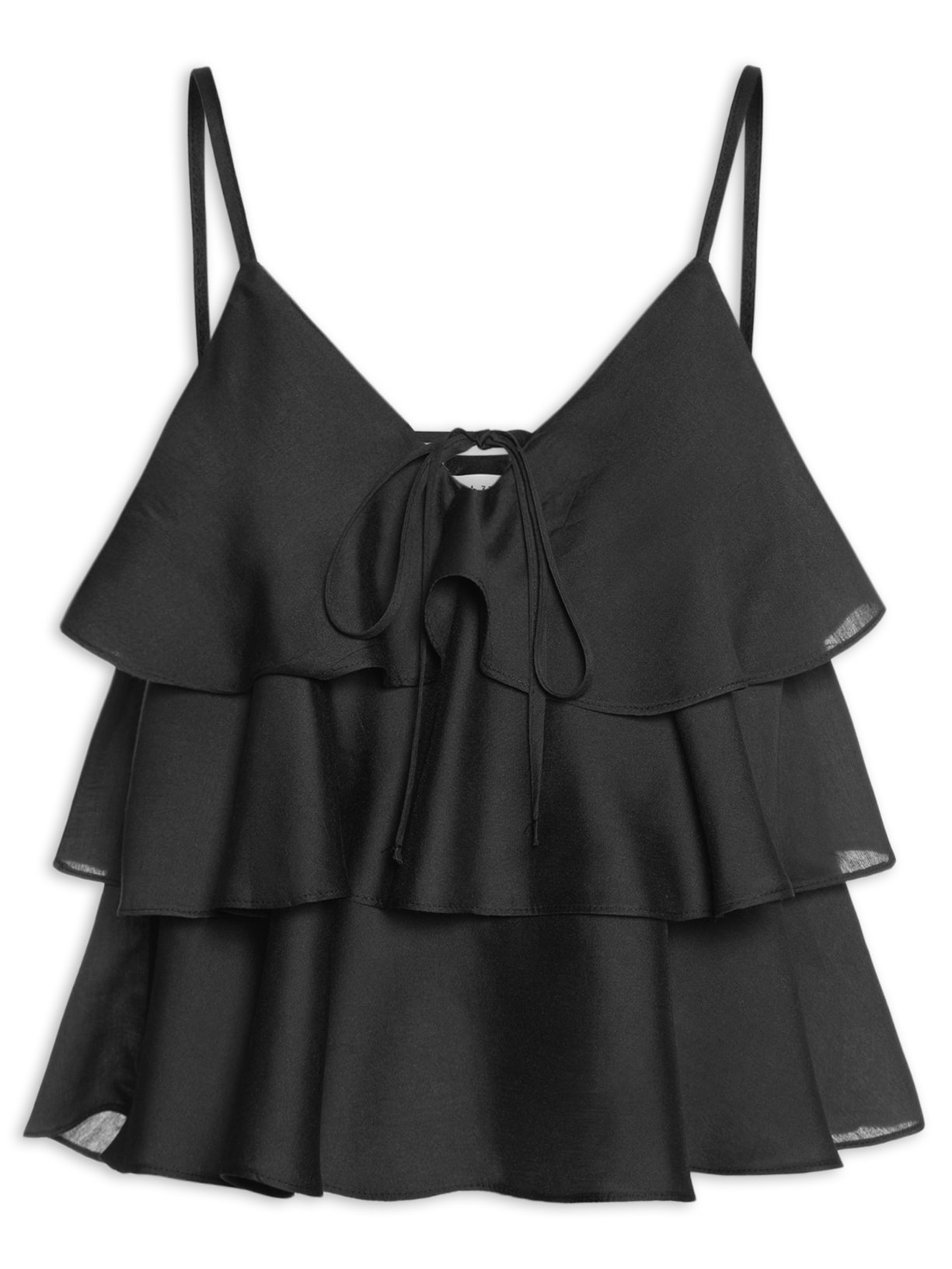 Blusa Feminina Com Babados Preto Market 33