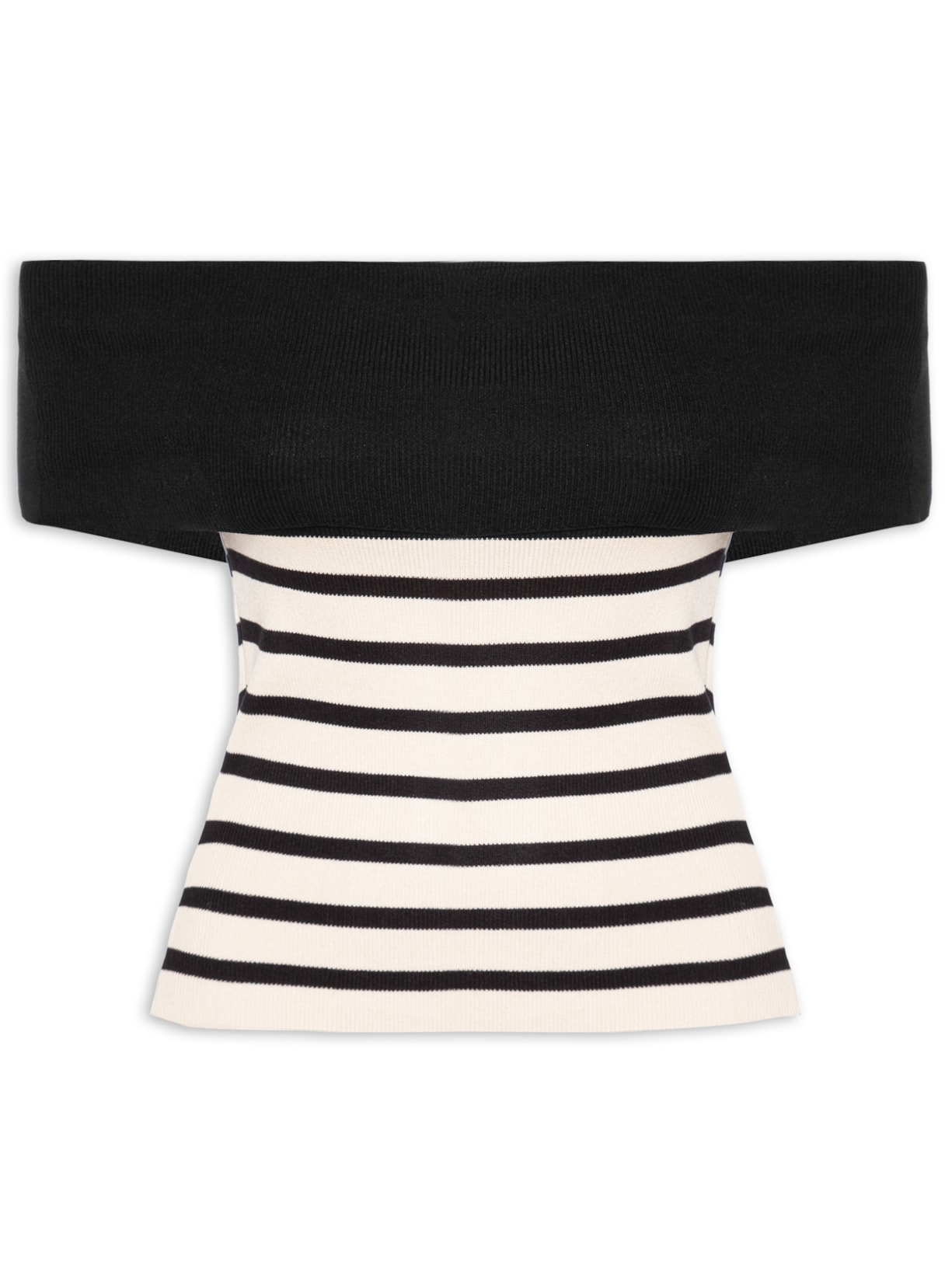 Blusa Feminina Com Decote Ombro a Ombro - Off White