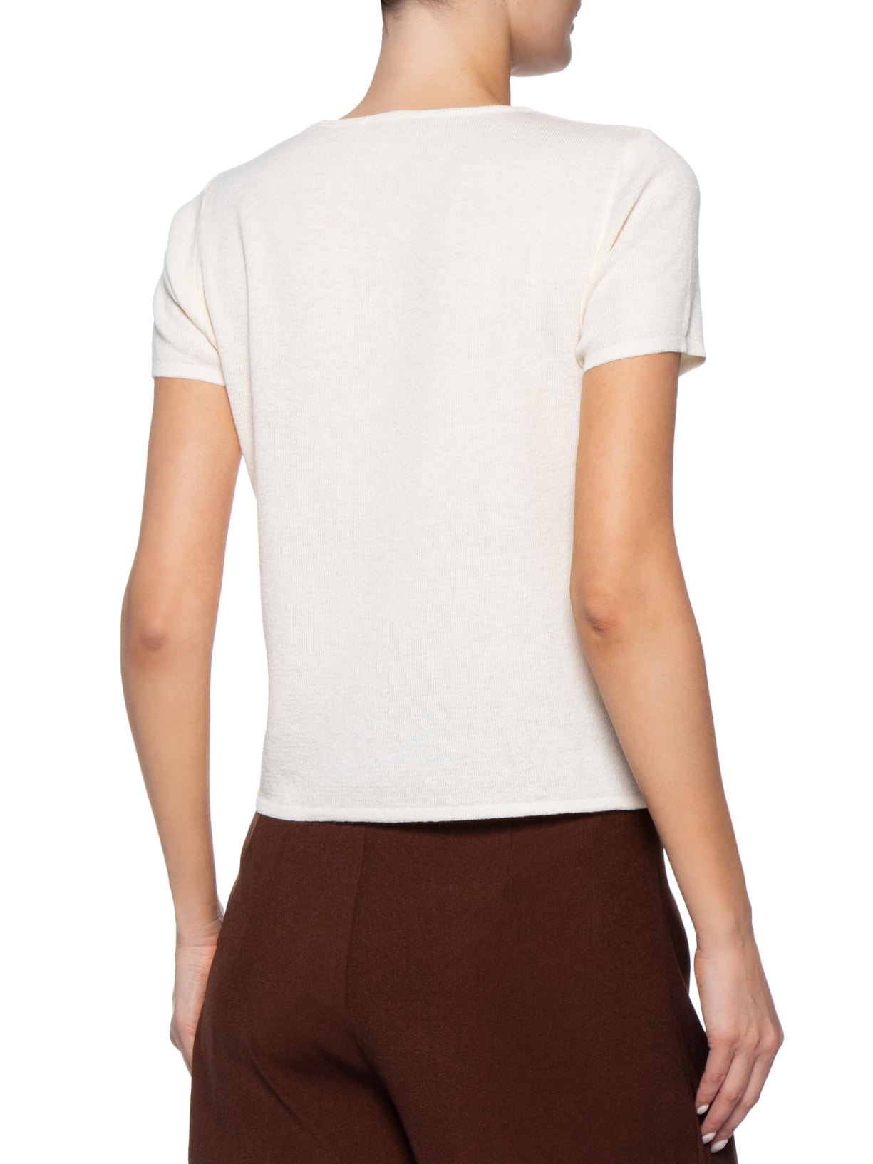 Blusa Feminina Com Detalhe De Amarração Off White '2Essential