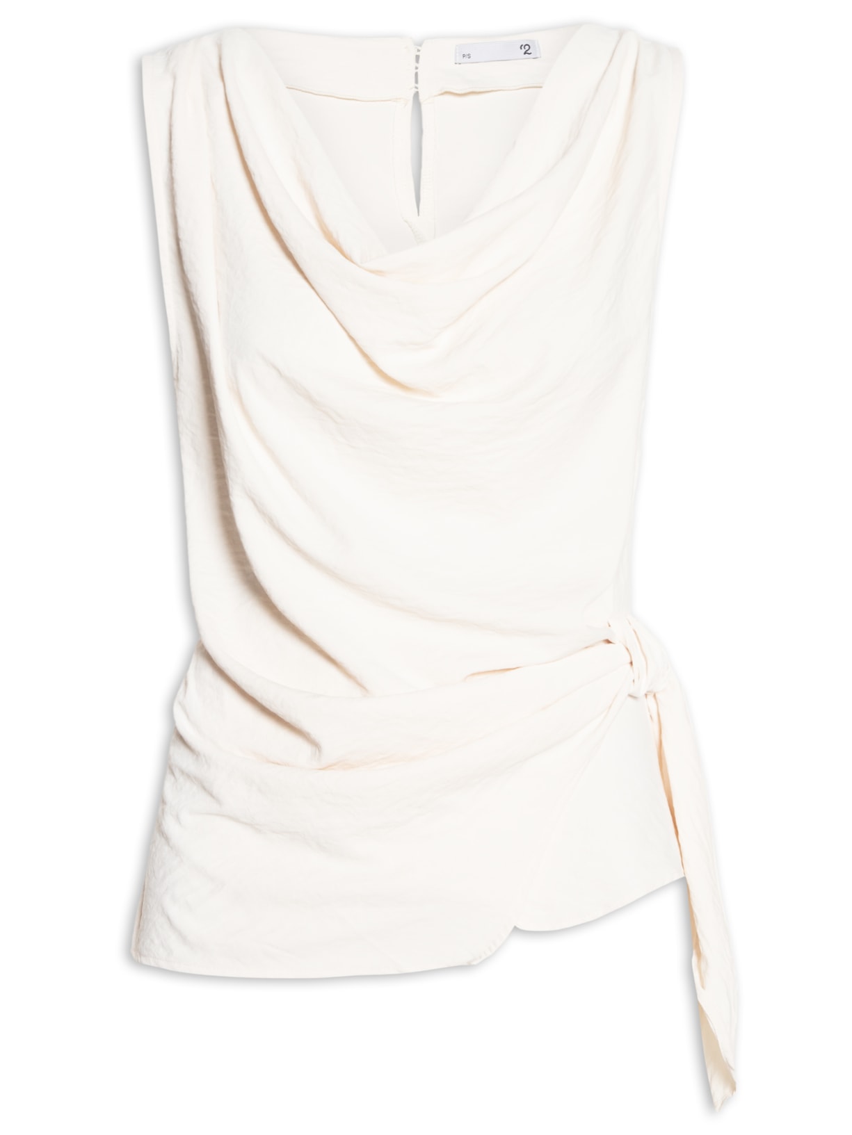 Blusa Feminina Com Detalhe Frontal - Off White