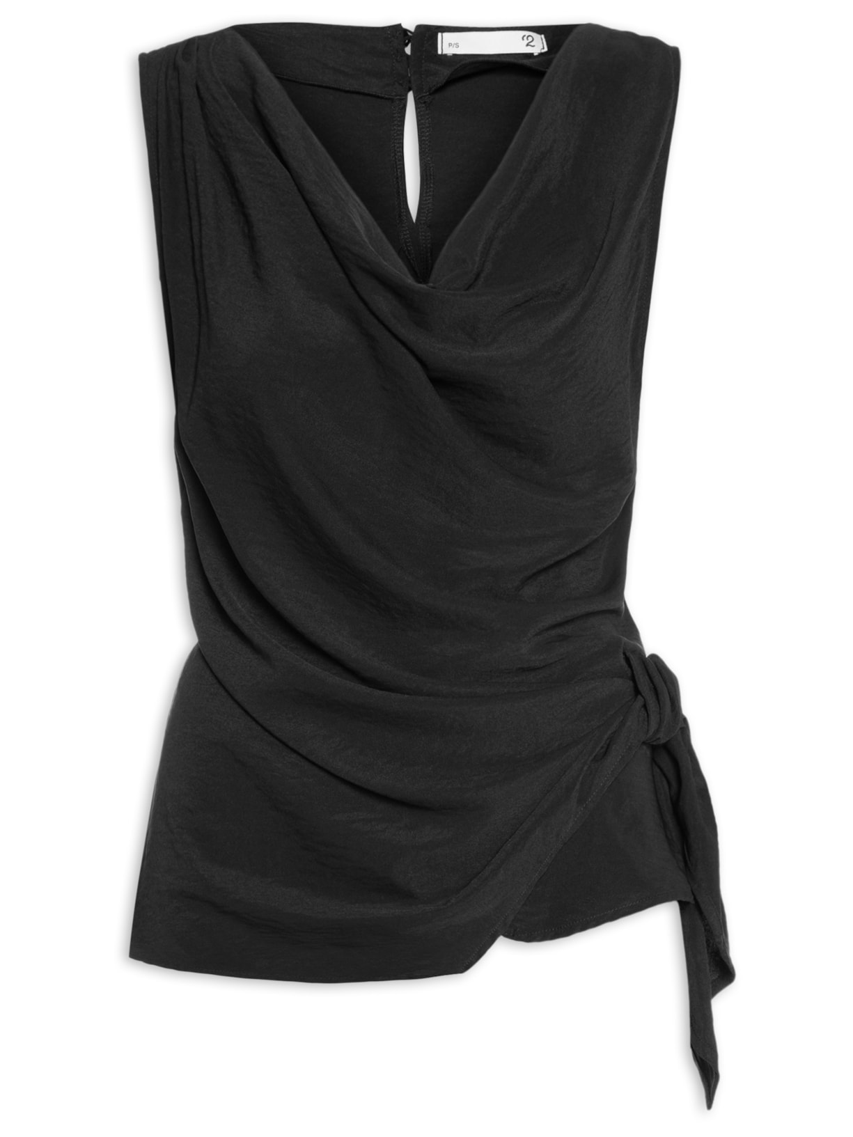 Blusa Feminina Com Detalhe Frontal - Preto