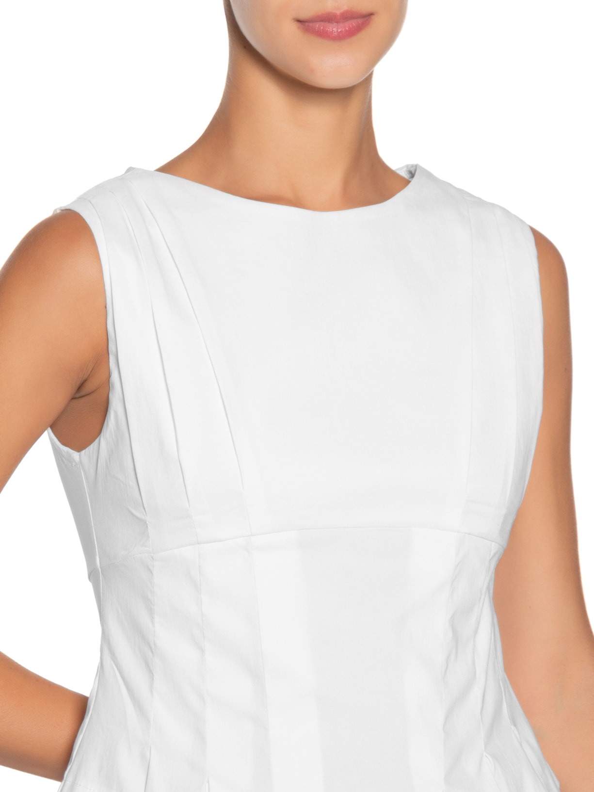 Blusa Feminina Com Drapeados Branco '2Essential