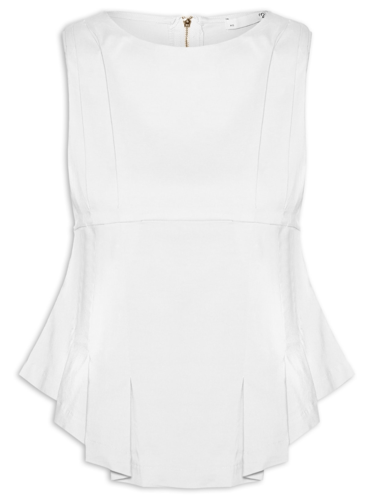 Blusa Feminina Com Drapeados Branco '2Essential