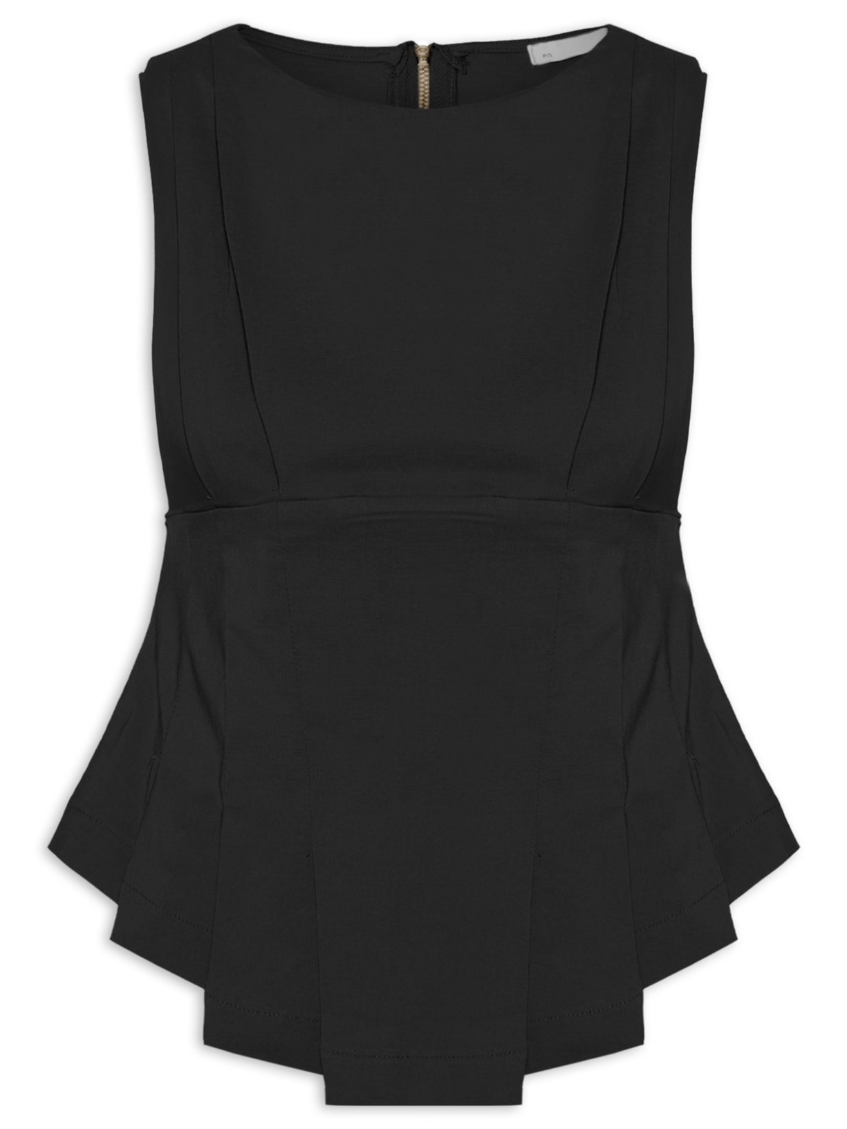 Blusa Feminina Com Drapeados - Preto