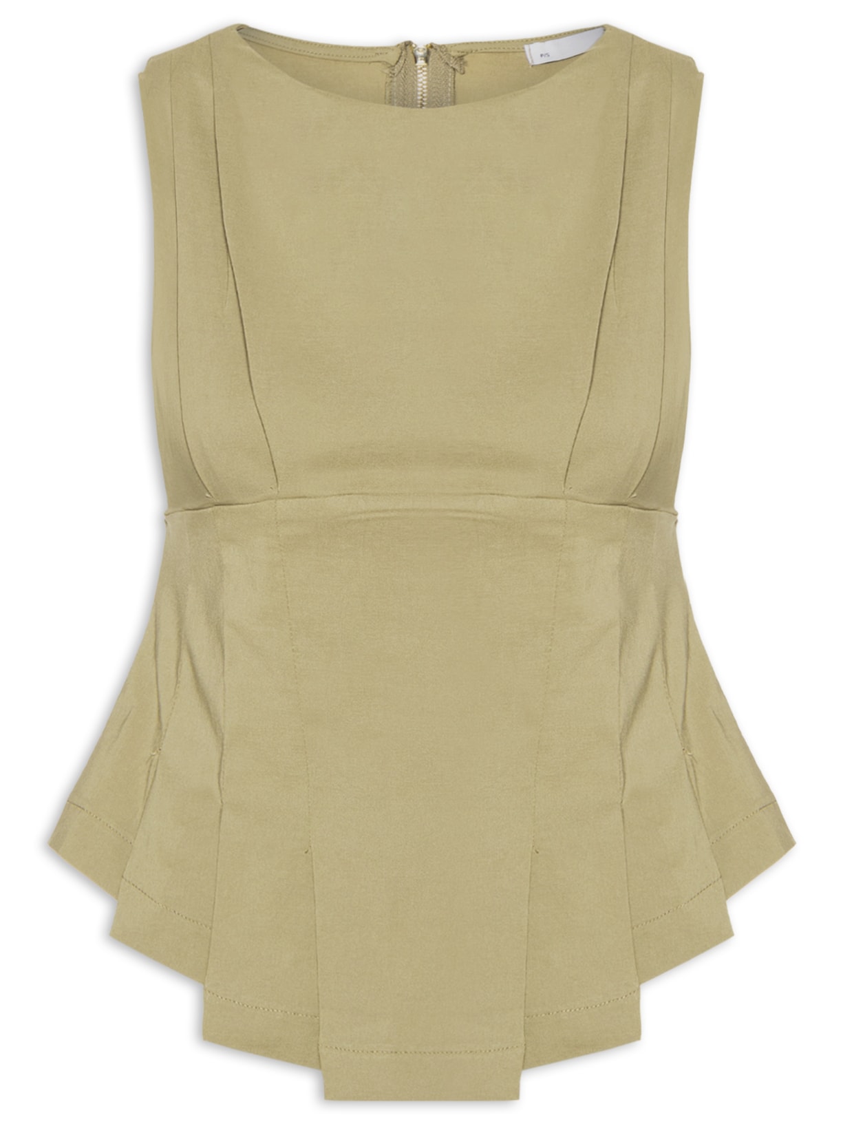 Blusa Feminina Com Drapeados Verde '2Essential