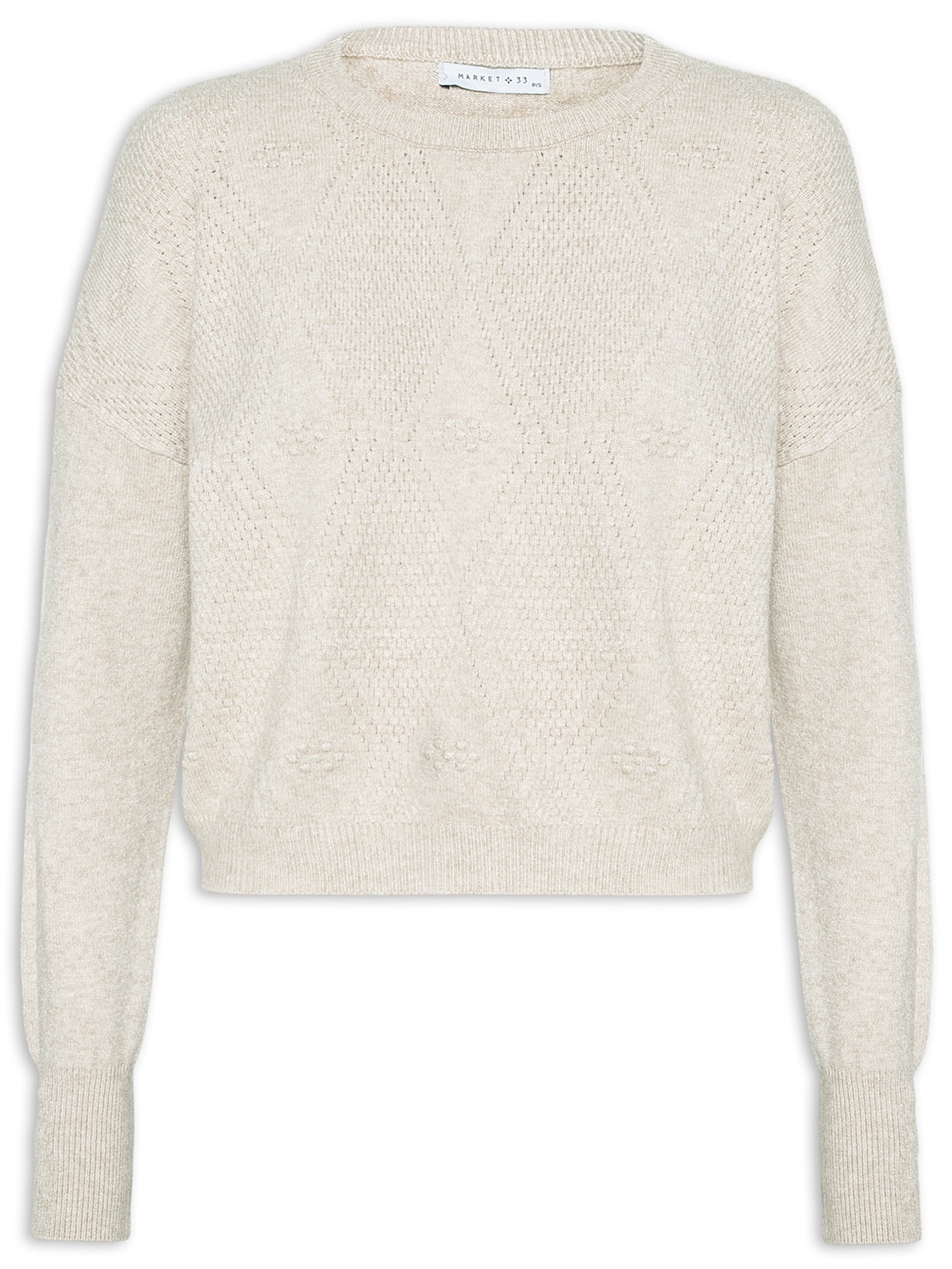 Blusa Feminina Com Manga Longa - Bege