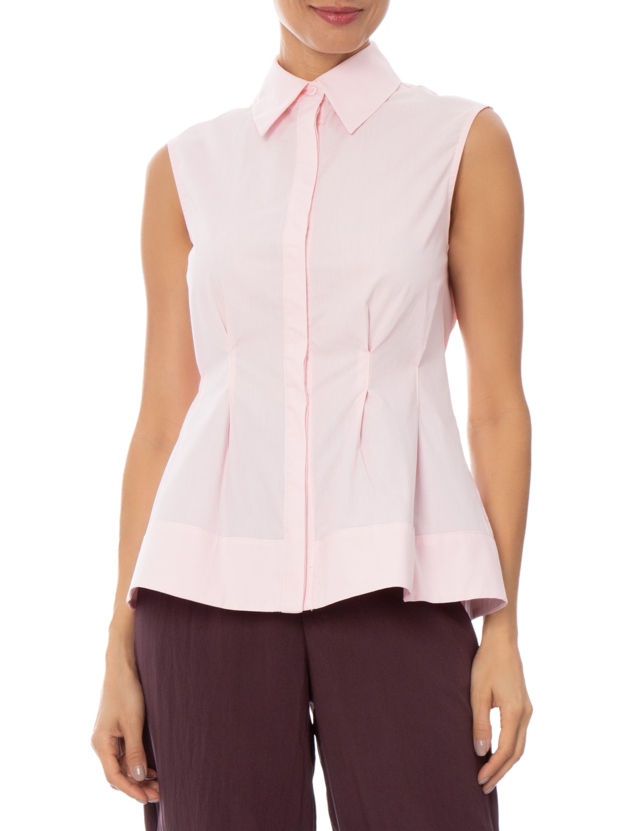 Blusa Feminina com Pregas Rosa '2Essential