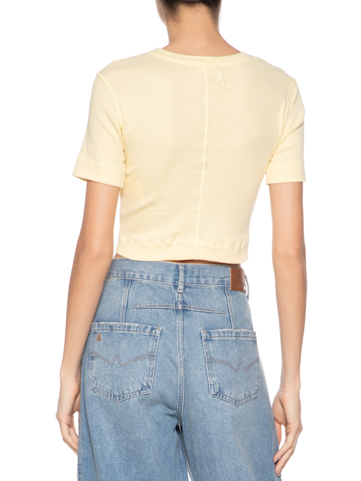 Blusa Feminina Com Recorte Costas Amarelo Animale Jeans