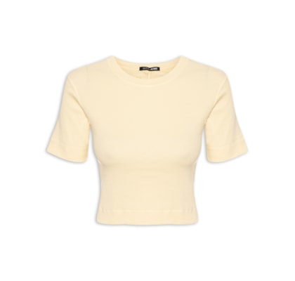 Blusa Feminina Com Recorte Costas - Amarelo