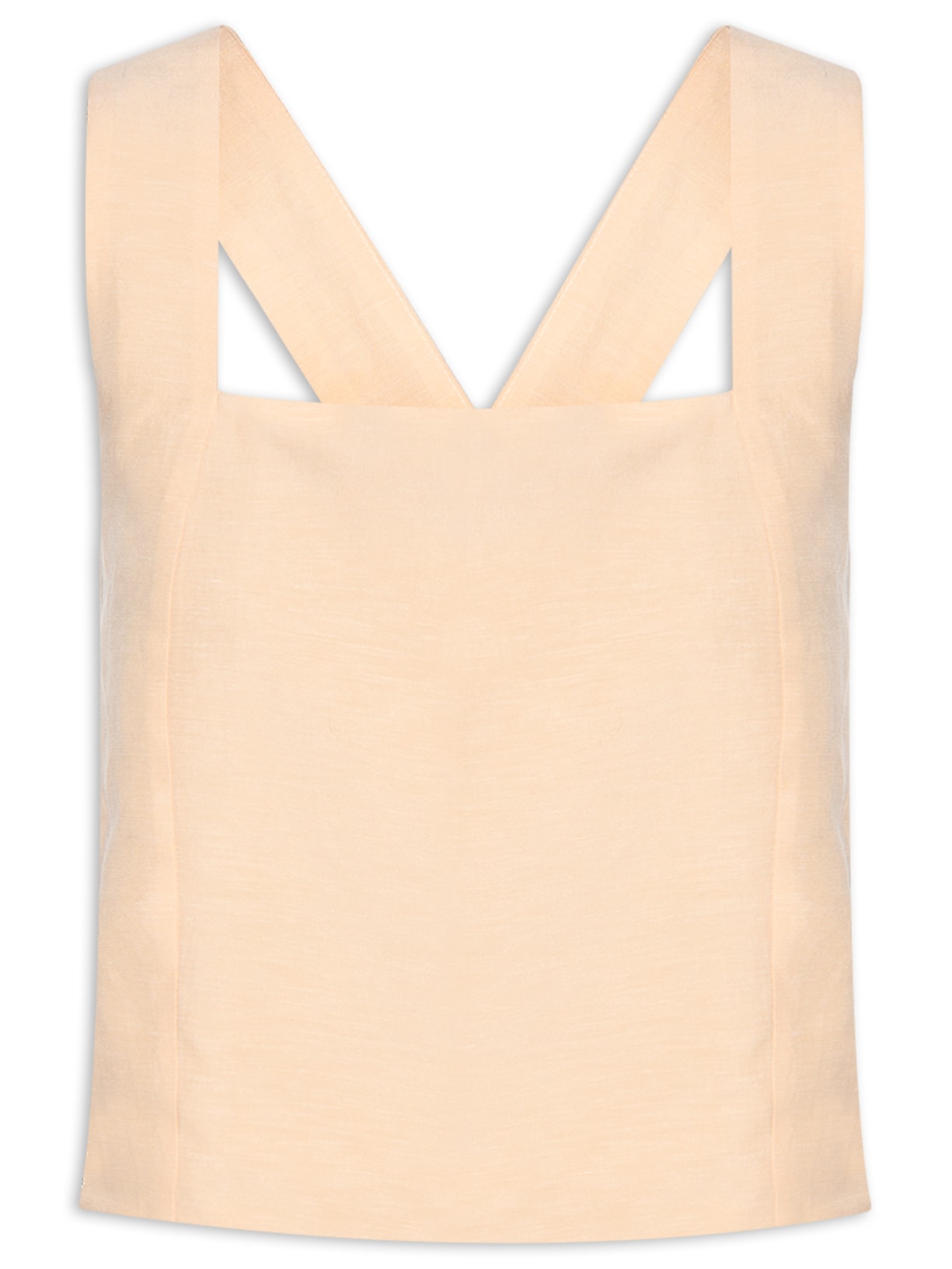 Blusa Feminina Com Transpasse Nas Costas - Amarelo