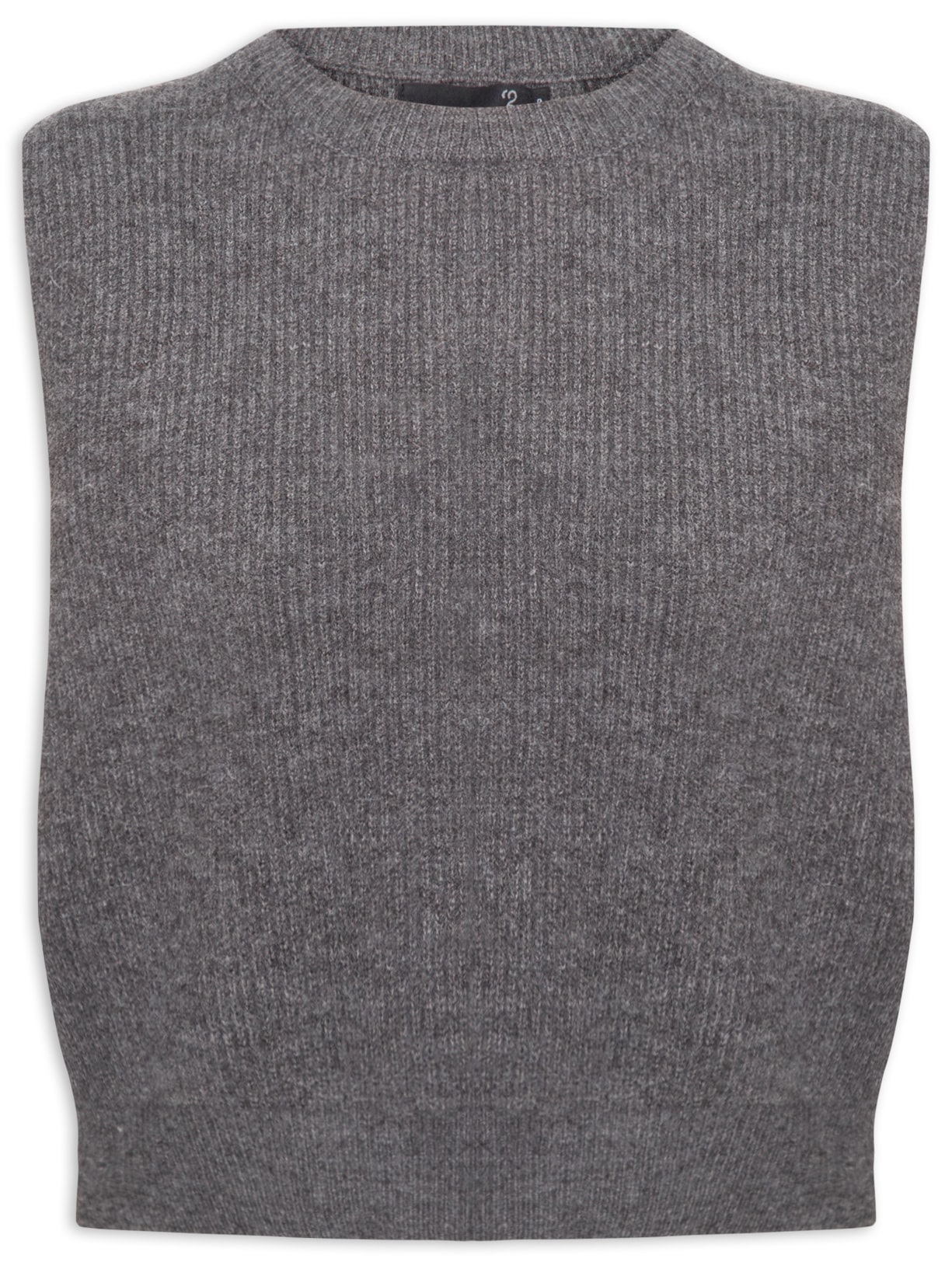 Blusa Feminina Com Transpasse Nas Costas - Cinza