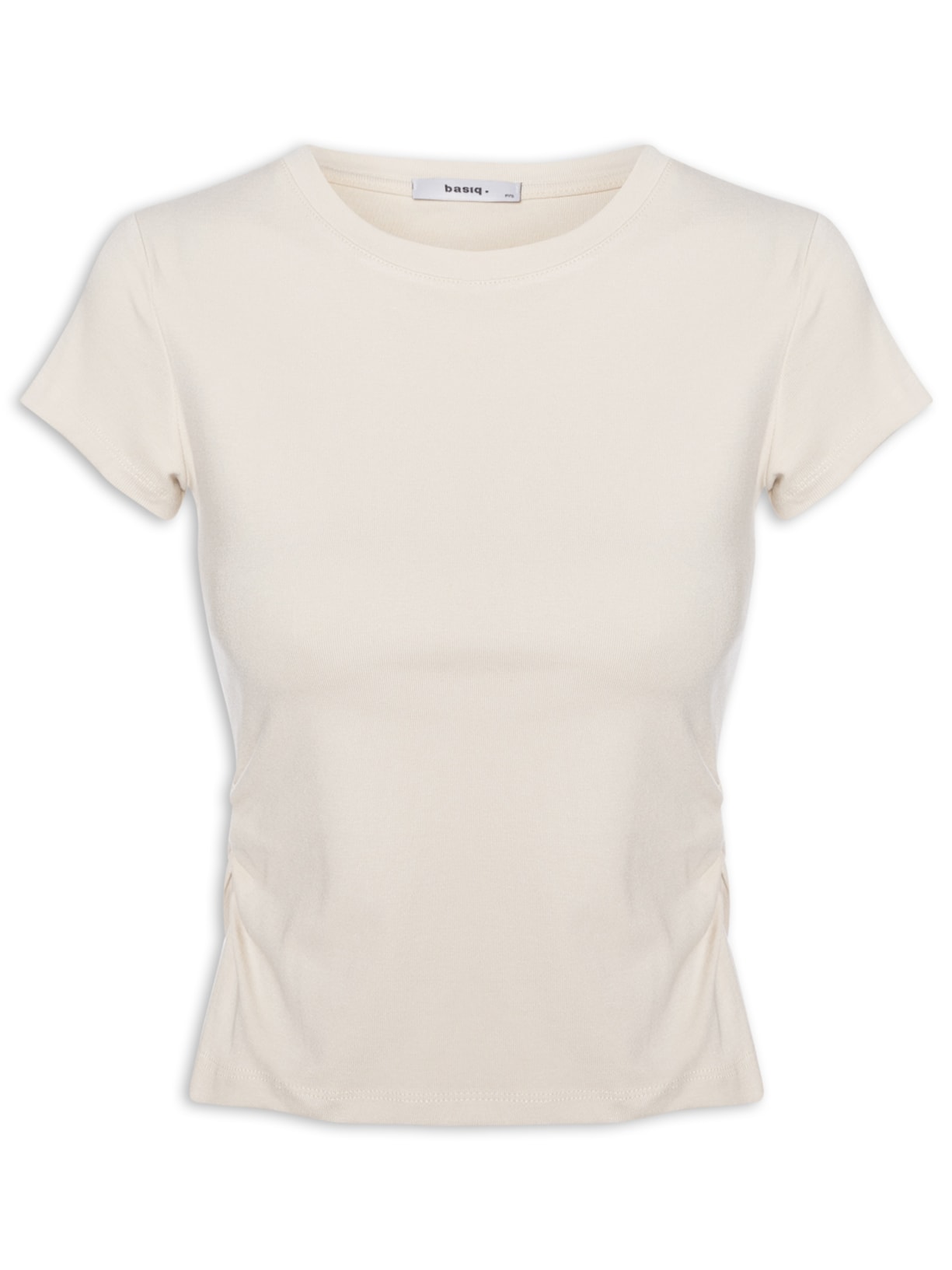 Blusa Feminina Comfy Justa Ao Corpo Bege Basiq