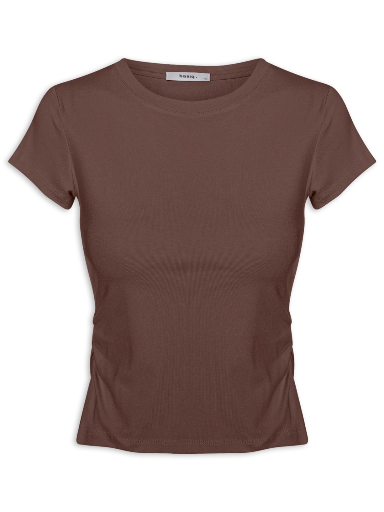Blusa Feminina Comfy Justa Ao Corpo - Marrom
