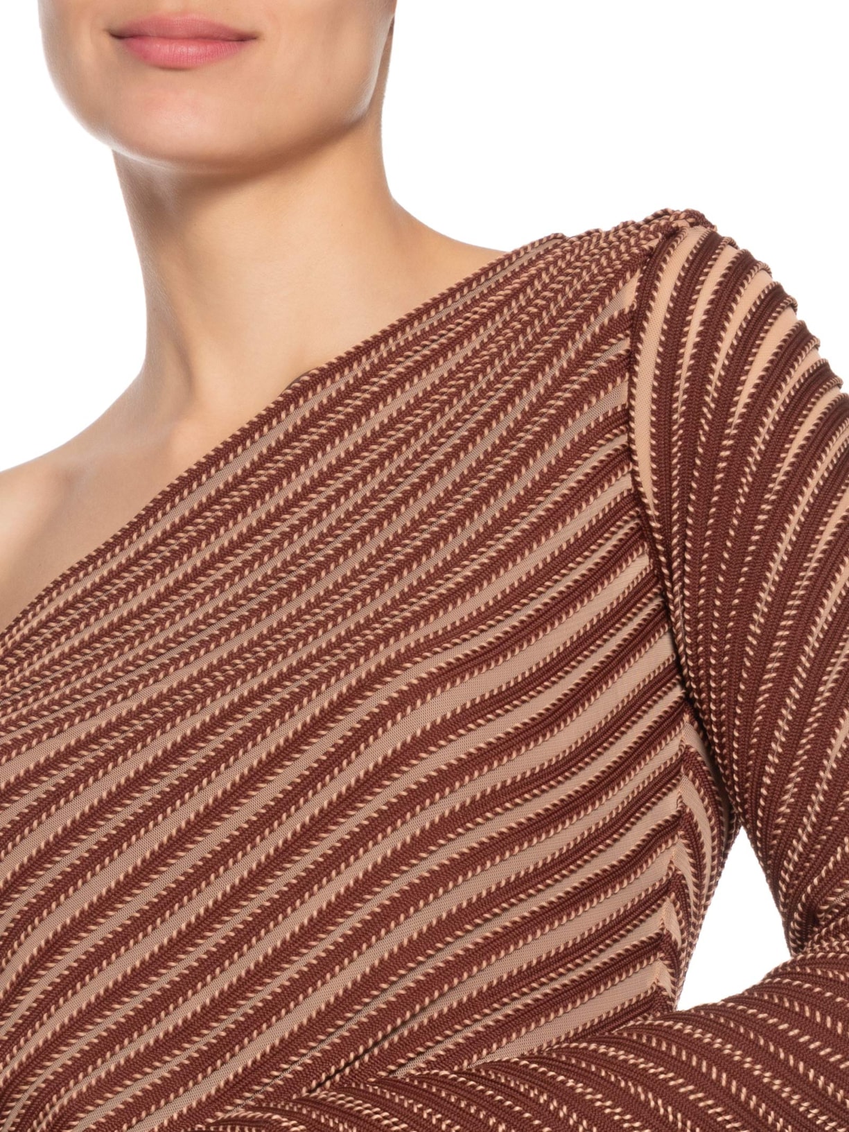 Blusa Feminina Coqueiro Tule Marrom Misci