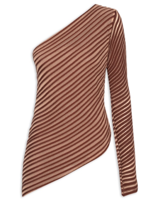 Blusa Feminina Coqueiro Tule - Marrom