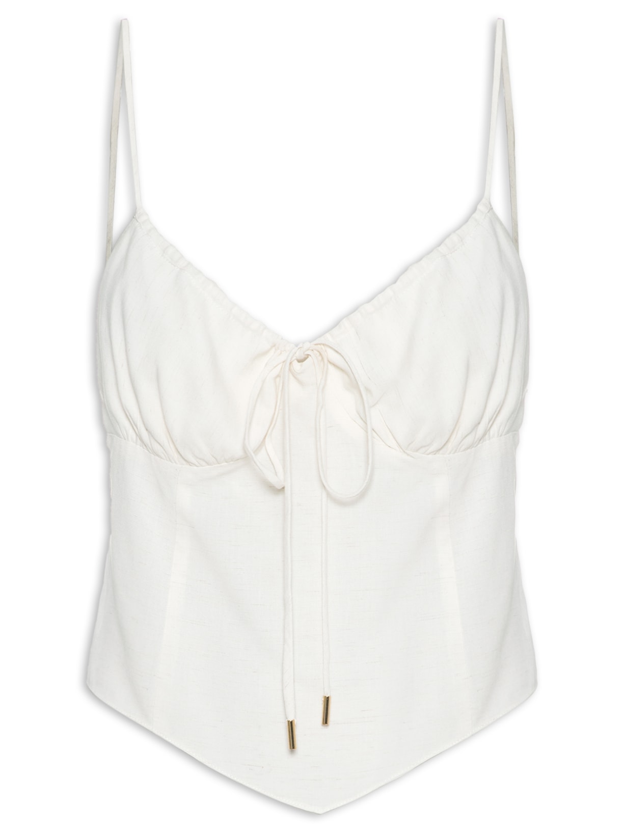 Blusa Feminina Corsele Busto Franzido - Off White