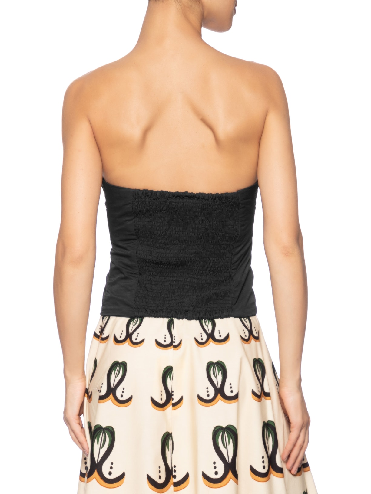 Blusa Feminina Corselet Sem Alça Preto Farm