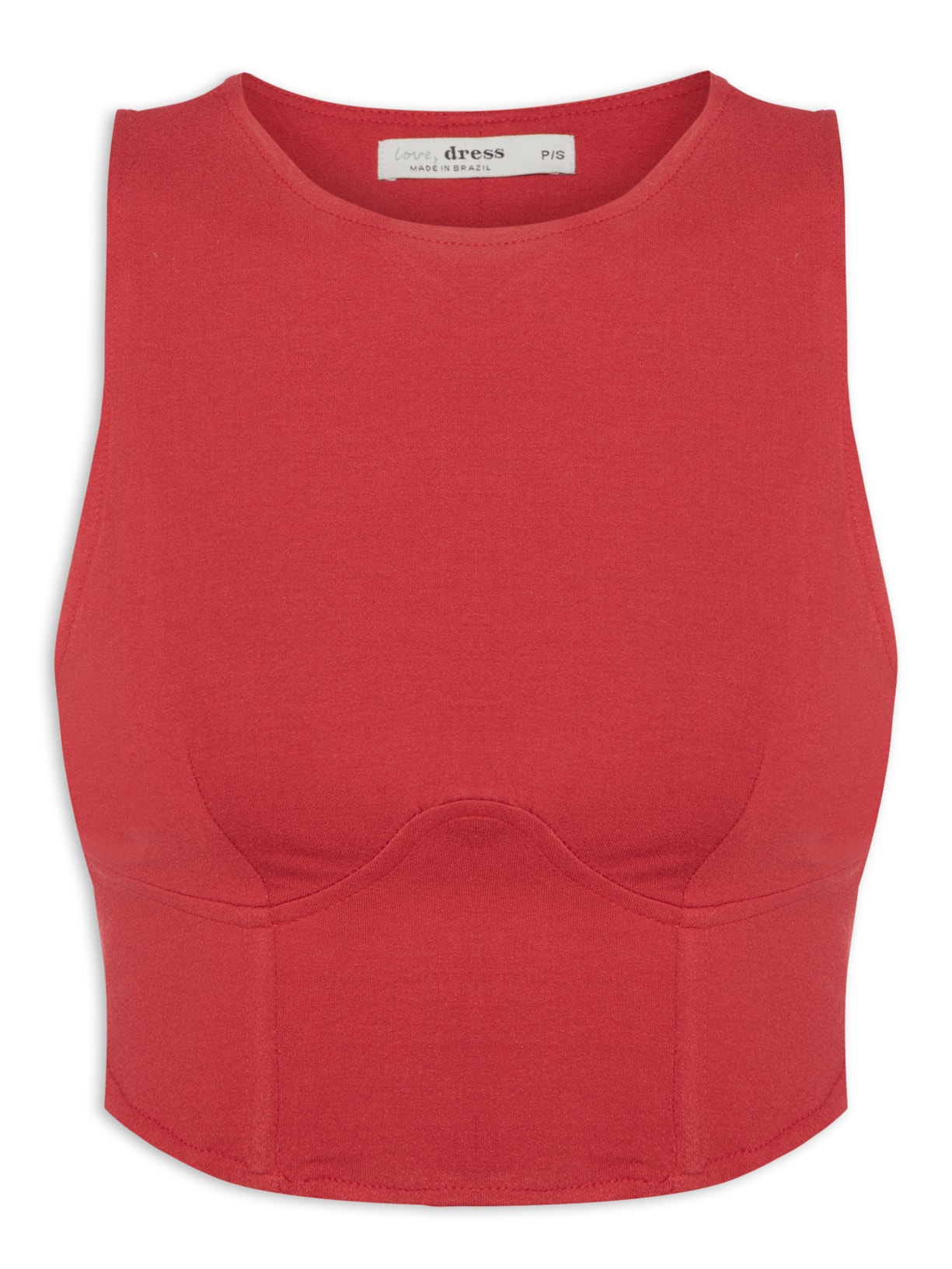Blusa Feminina Corselet - Vermelho
