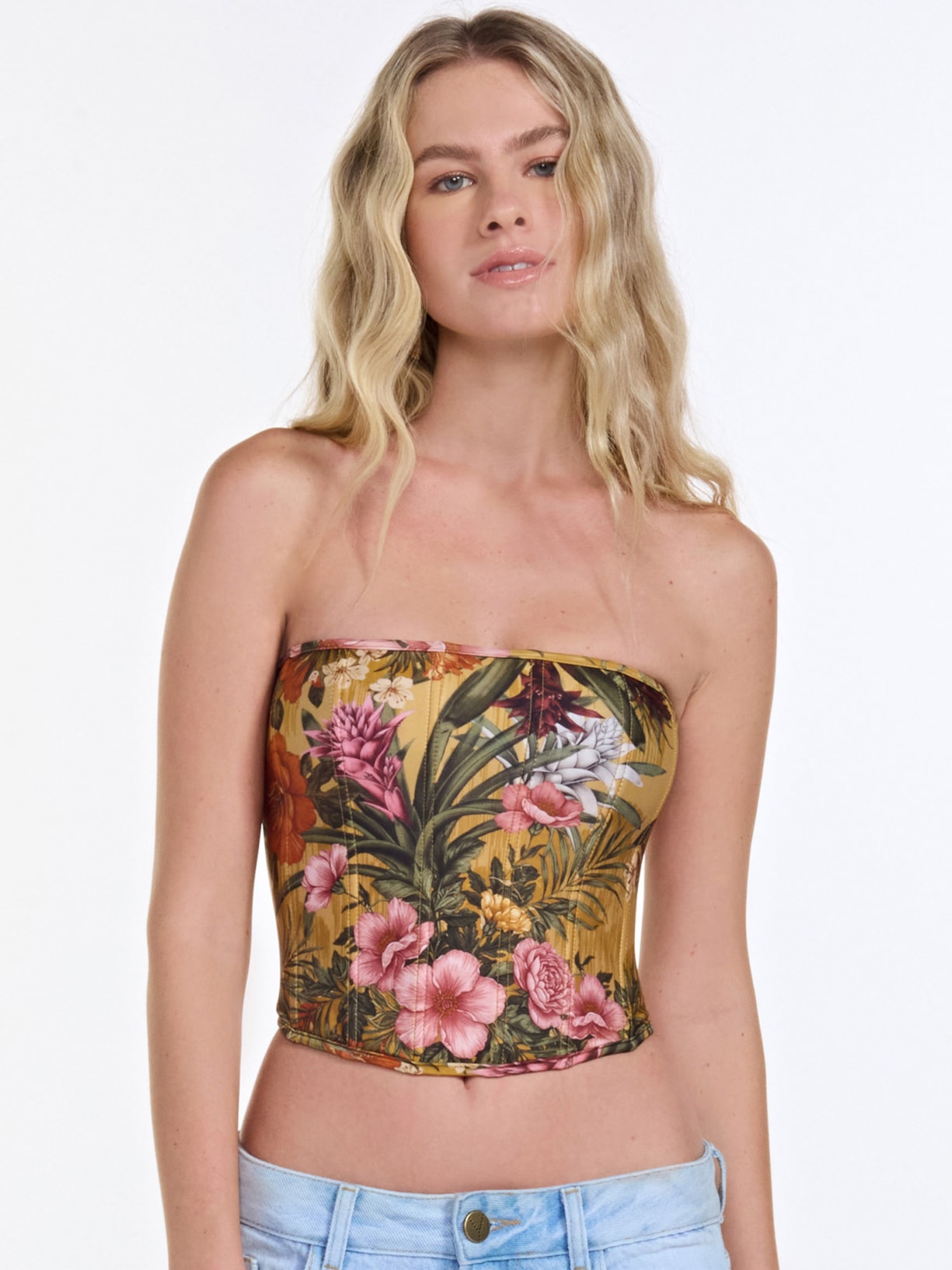 Blusa Feminina Corset Luisa Amarelo Triya