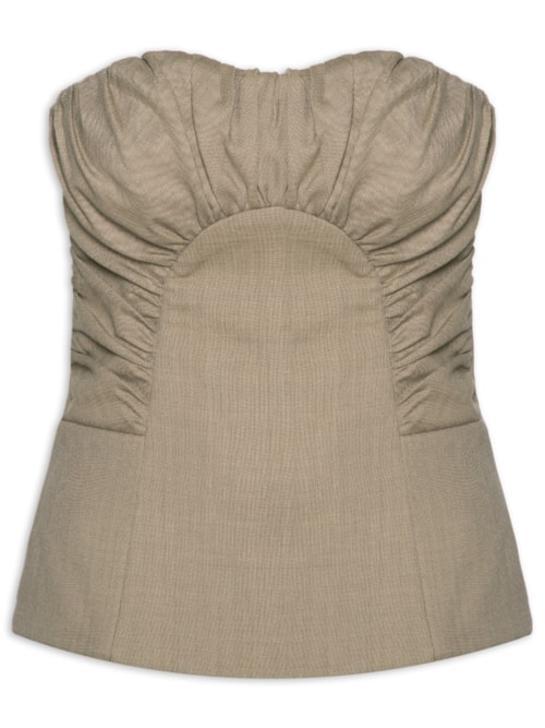 Blusa Feminina Corset Rafaela - Bege