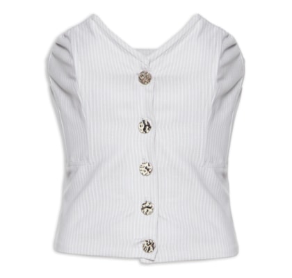Blusa Feminina Corset Tomara Que Caia - Cinza