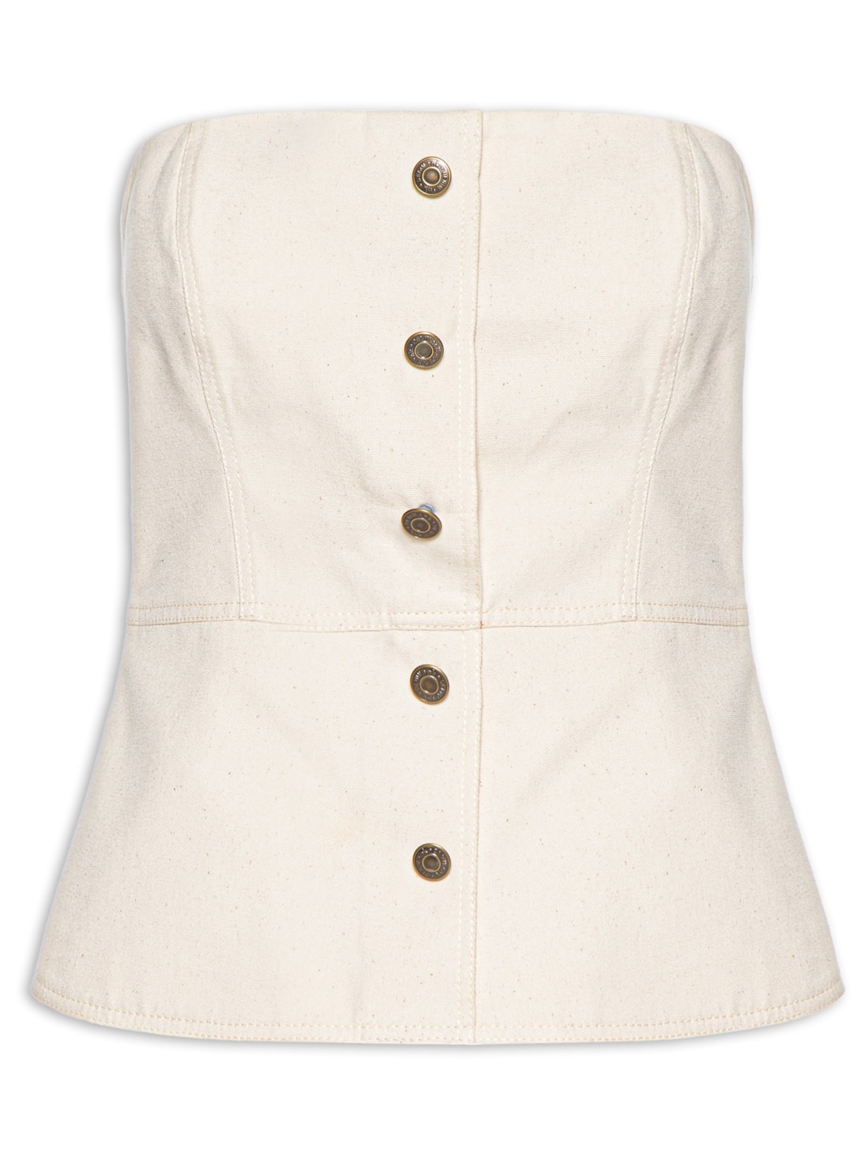 Blusa Feminina Cotton Canvas Taina - Off White