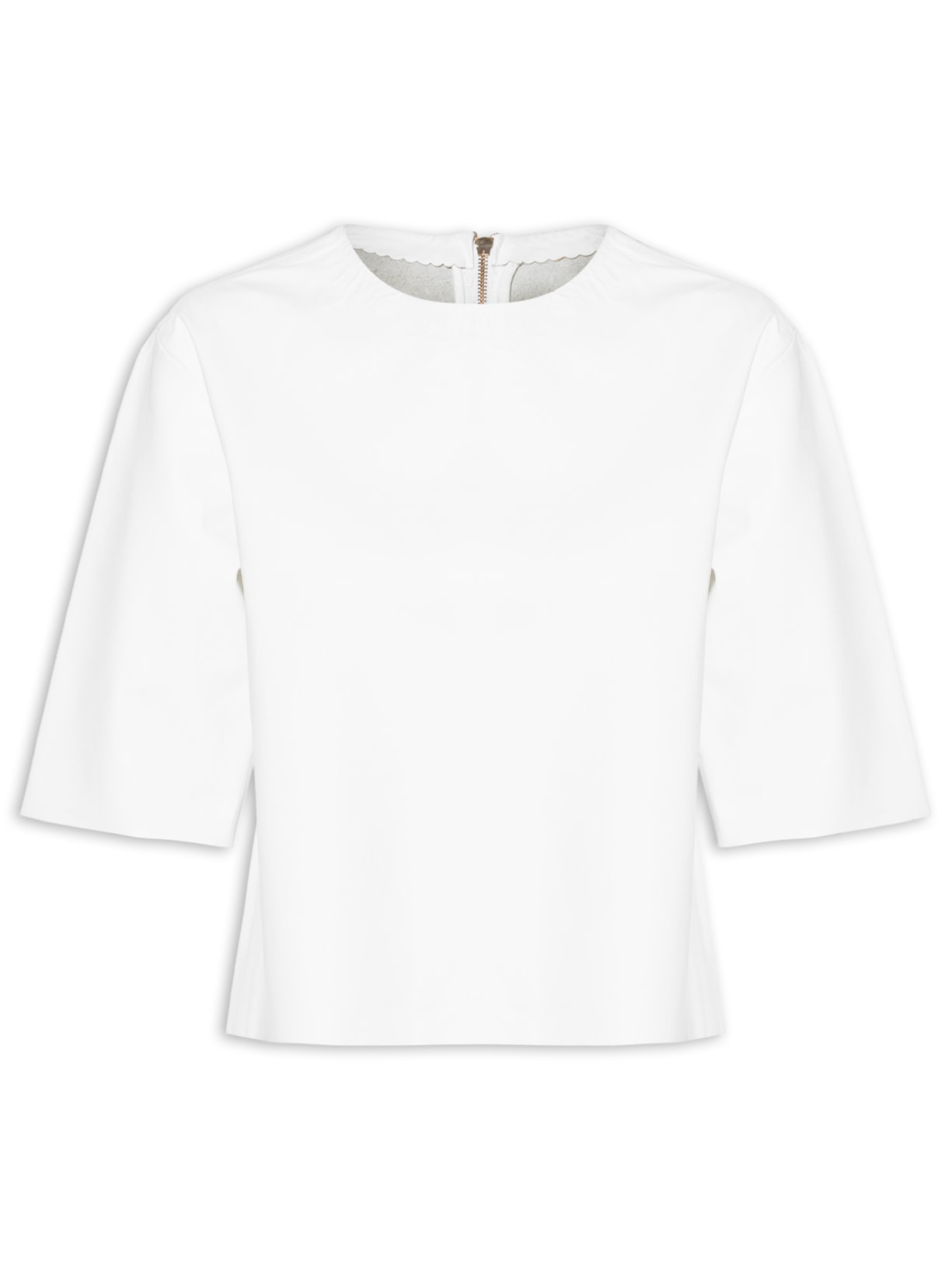 Blusa Feminina Couro - Branco