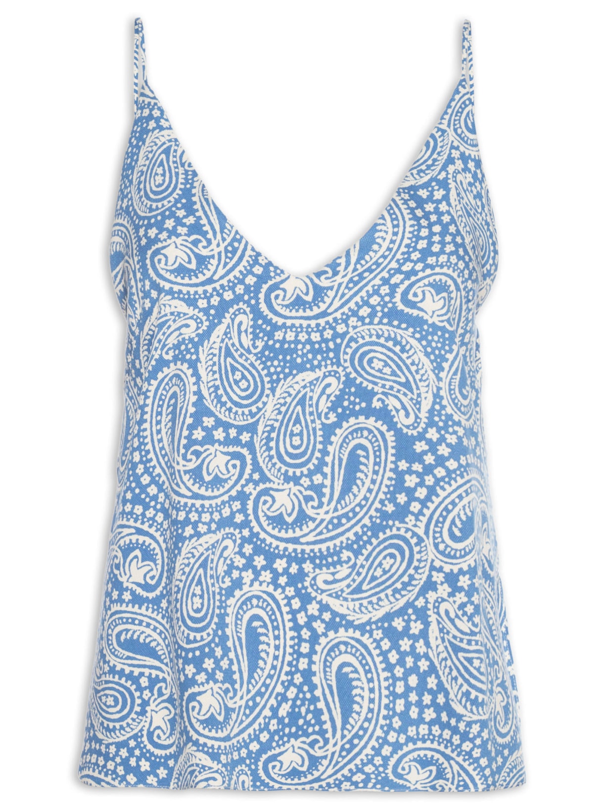 Blusa Feminina Crepe Estampa Céu Sereno - Azul