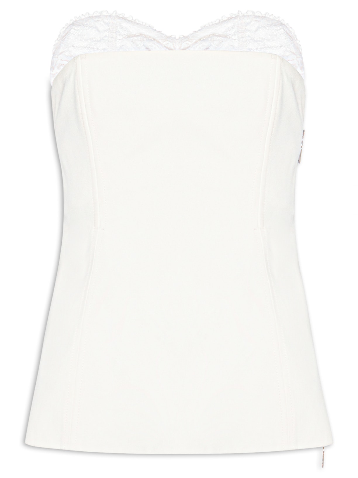 Blusa Feminina Crepe Lace Lara Nko Branco Nk