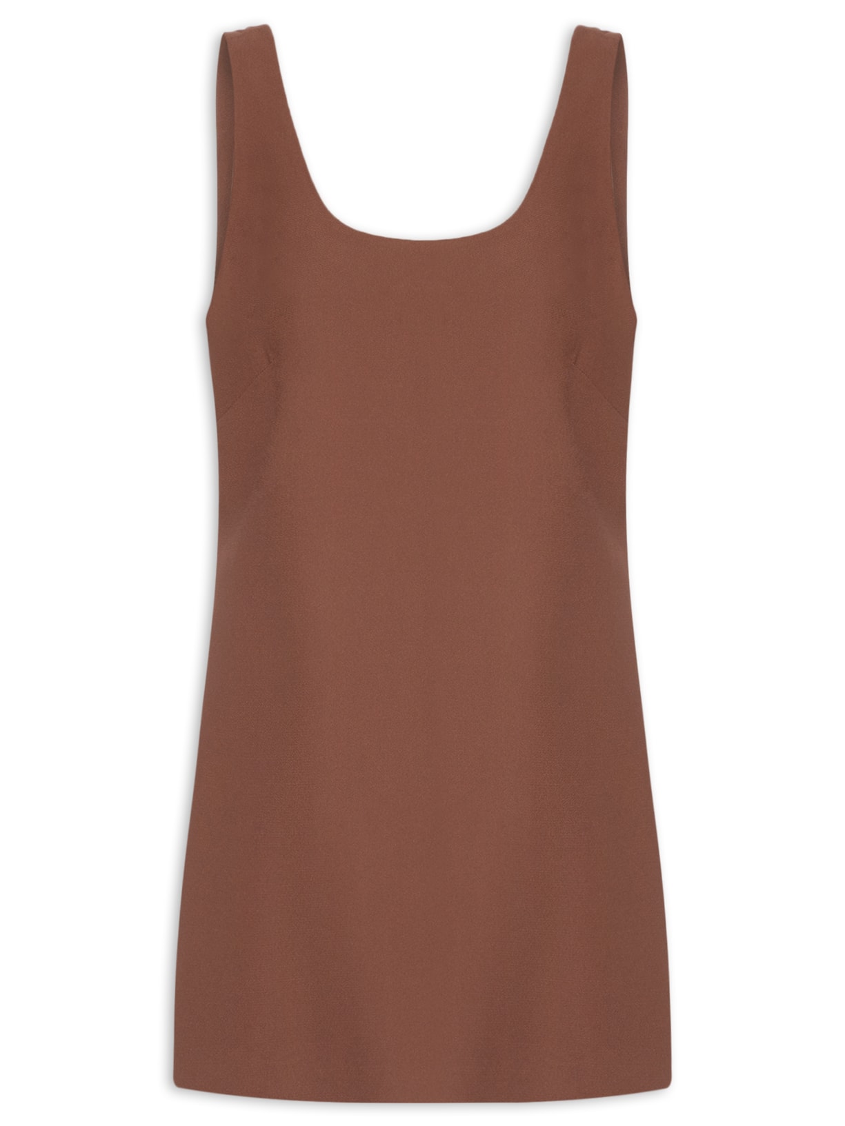 Blusa Feminina Crepe Round Gisele - Marrom