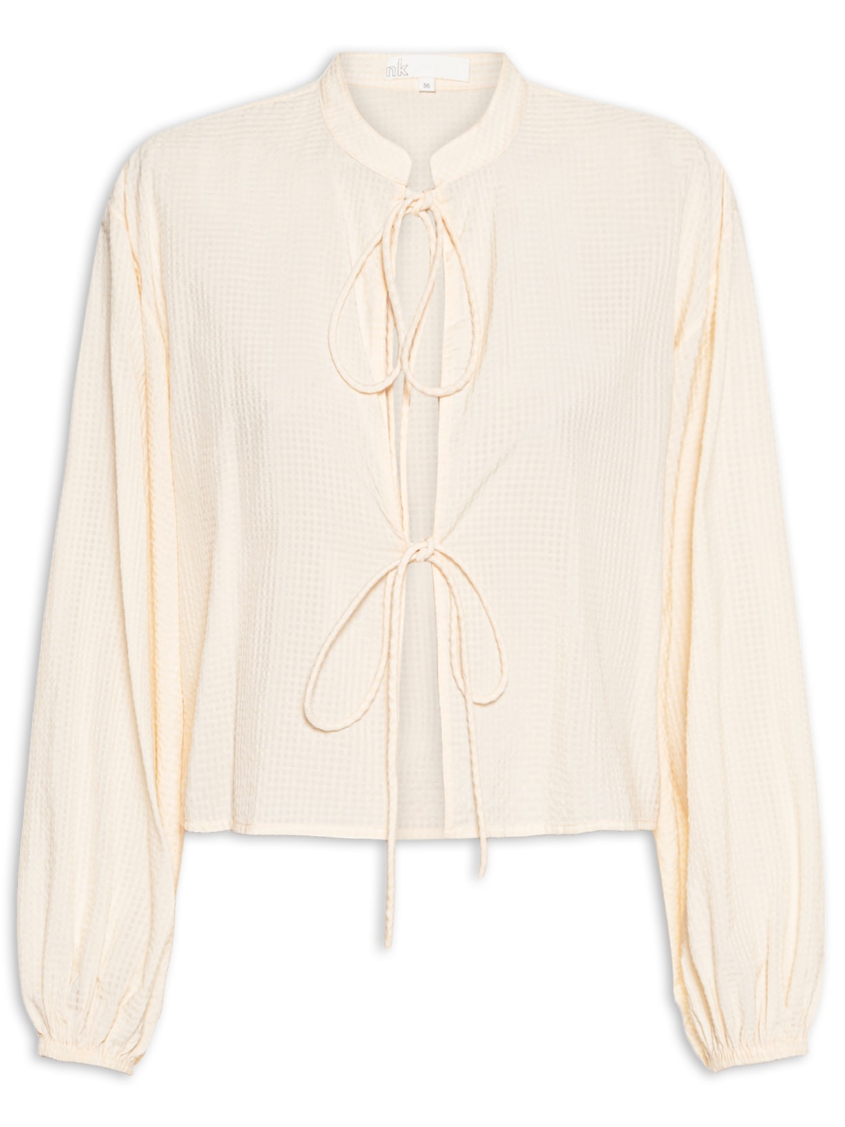 Blusa Feminina Crinckle Zora - Bege