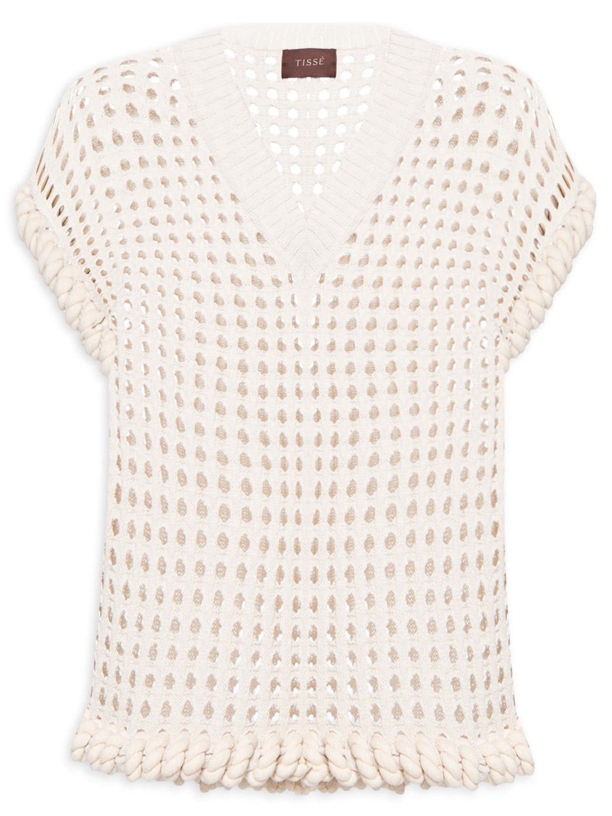 Blusa Feminina Crochê Line - Bege