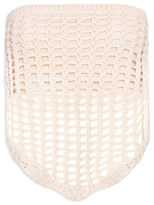 Blusa Feminina Crochet Lenço - Bege