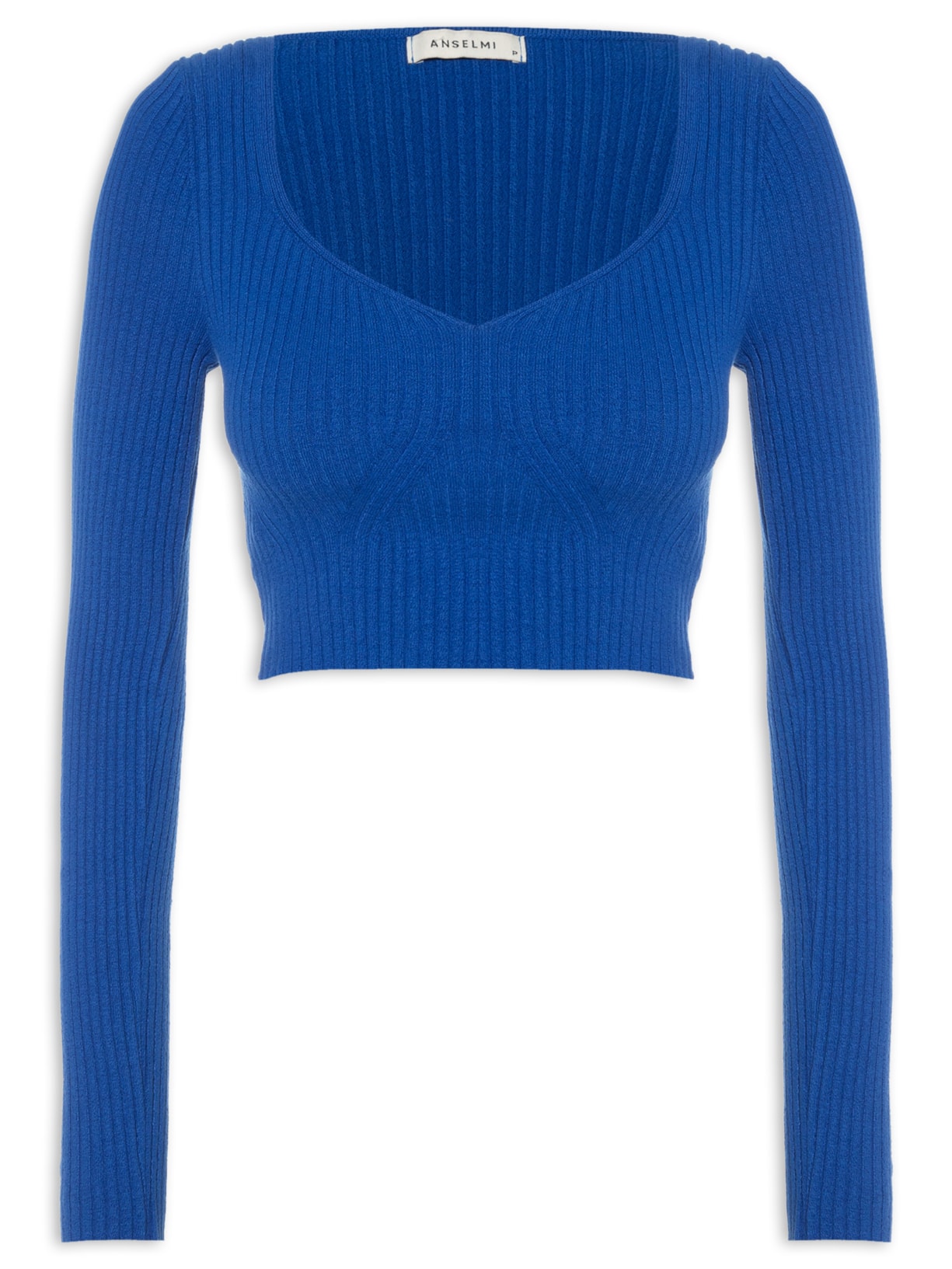 Blusa Feminina Crooped Azul Anselmi