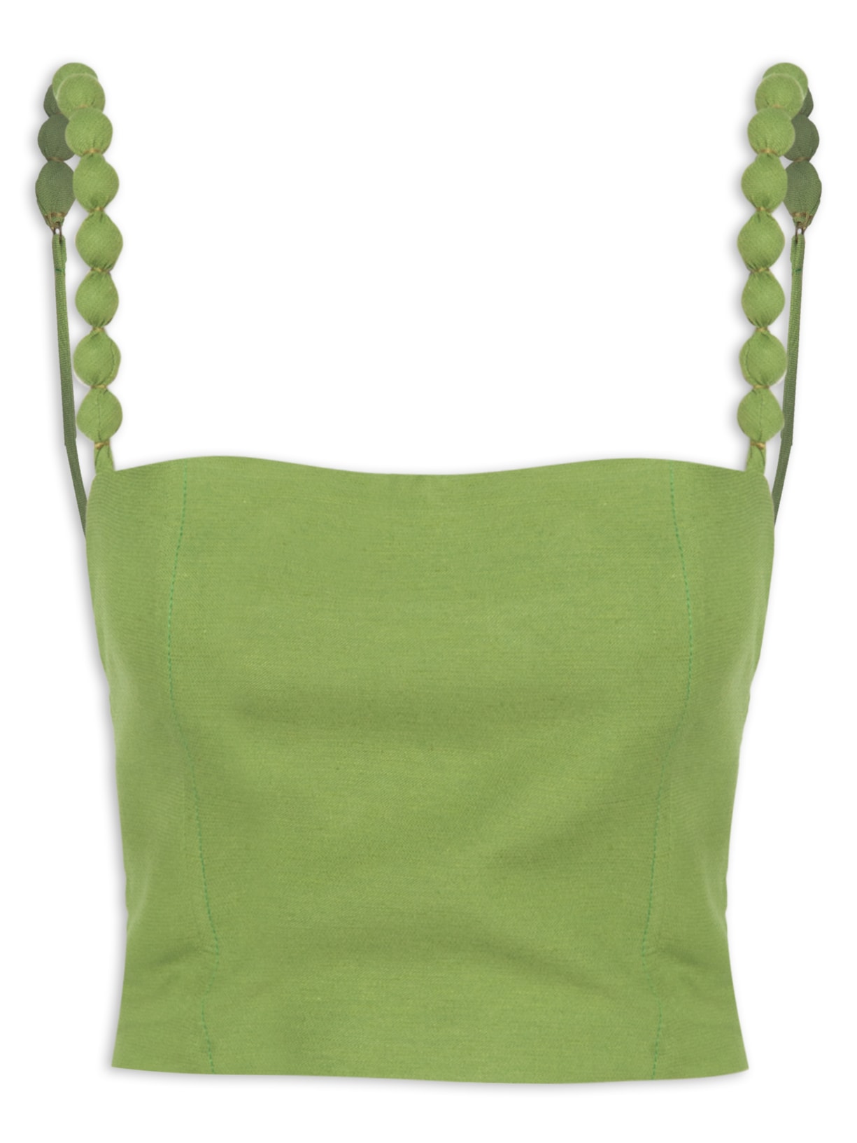 Blusa Feminina Cropped Alças - Verde