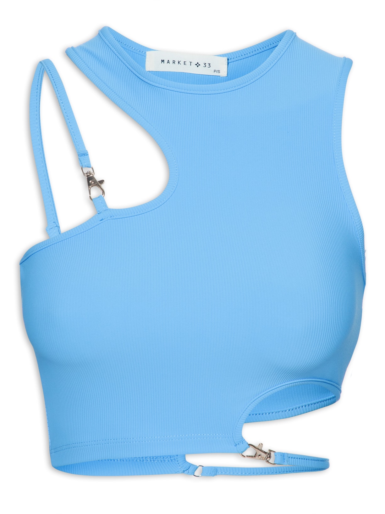 Blusa Feminina Cropped - Azul