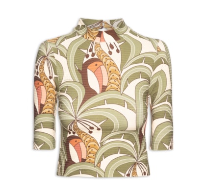 Blusa Feminina Cropped Bananada De Tucano - Verde