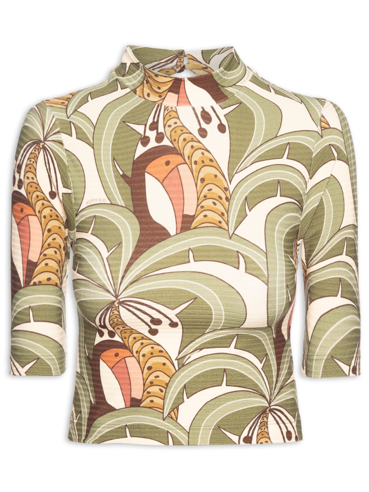 Blusa Feminina Cropped Bananada De Tucano - Verde