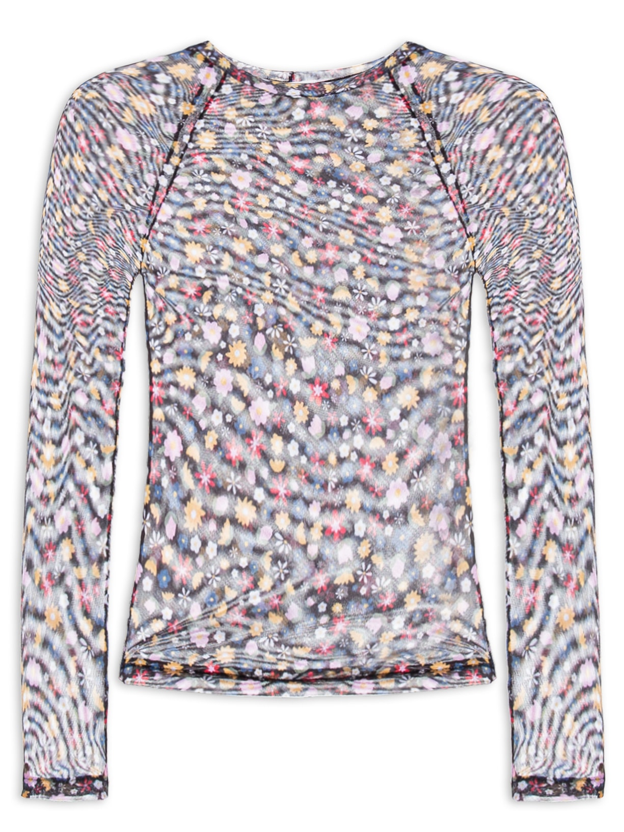 Blusa Feminina Cropped Bel Firenze - Preto